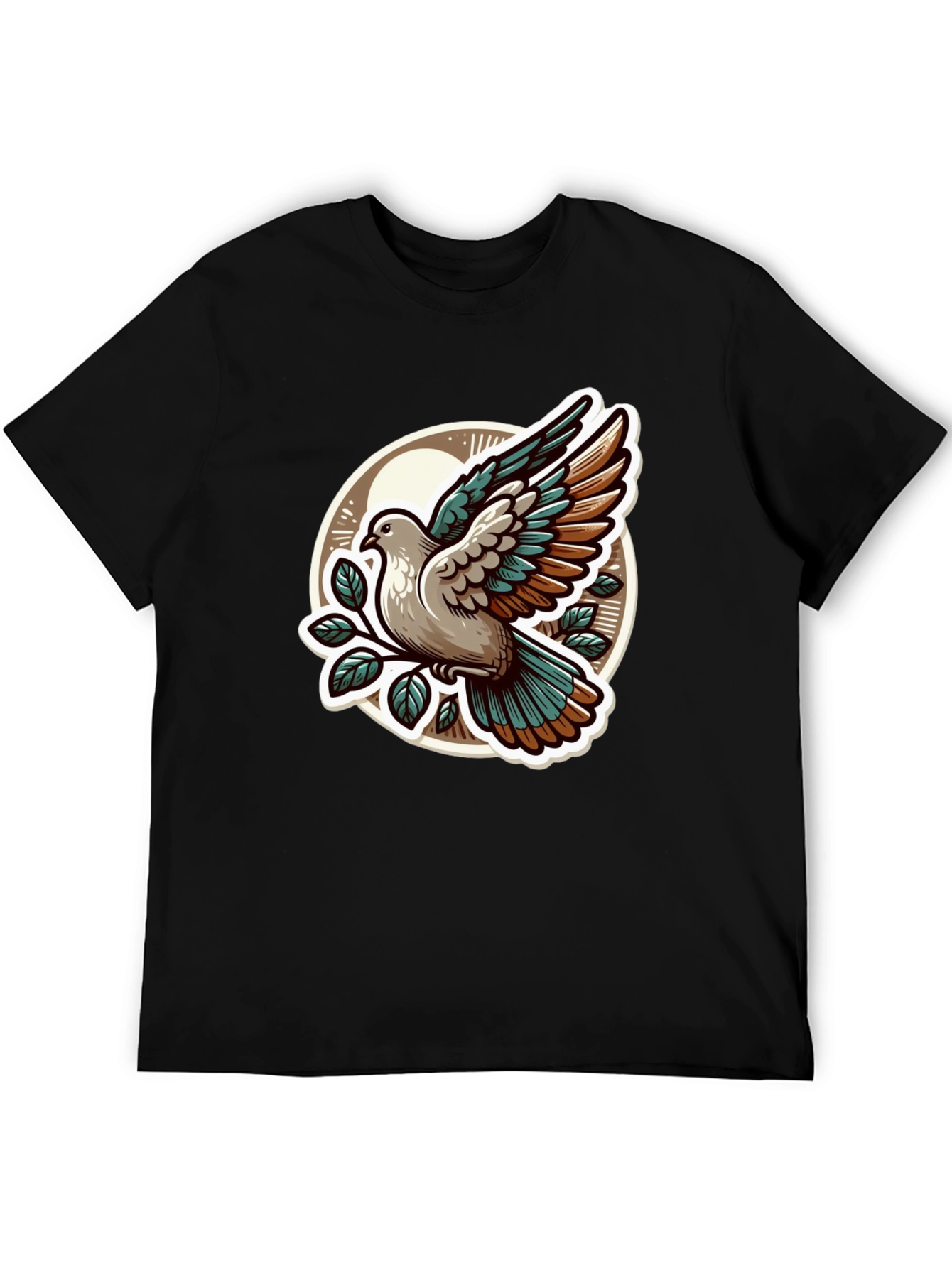Dove Graphic T-Shirt - Stylish Bird Design