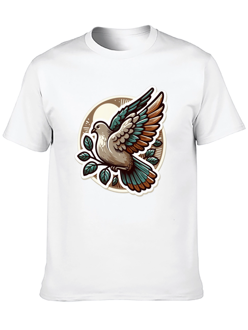 Dove Graphic T-Shirt - Stylish Bird Design