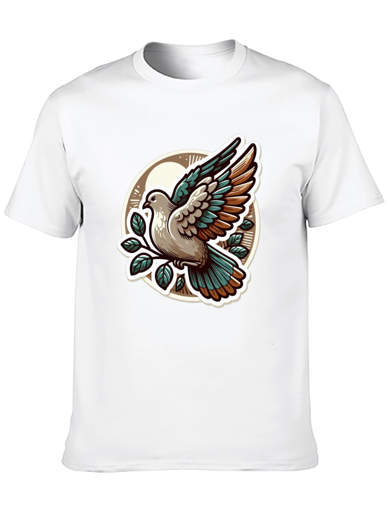 Dove Graphic T-Shirt - Stylish Bird Design