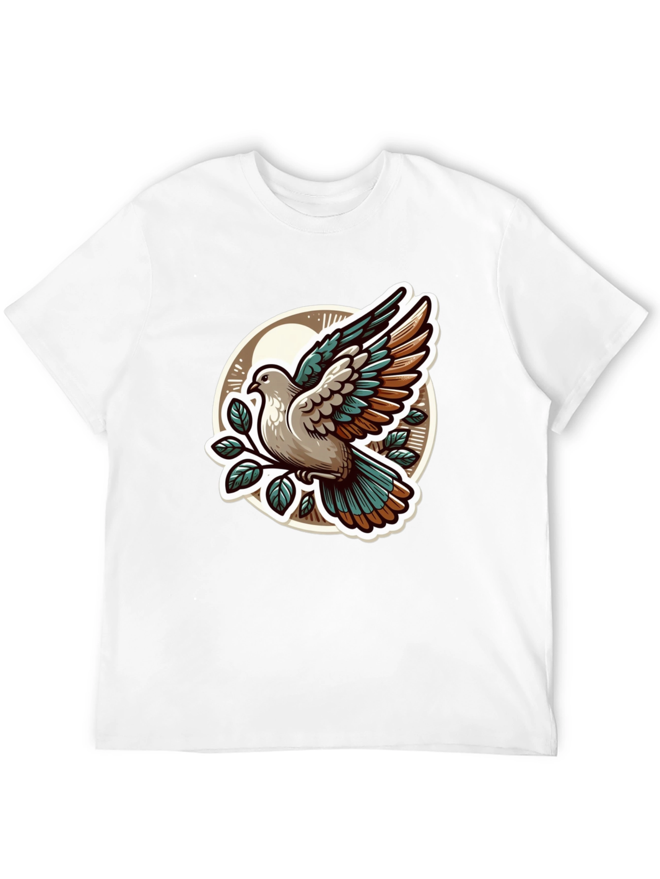 Dove Graphic T-Shirt - Stylish Bird Design