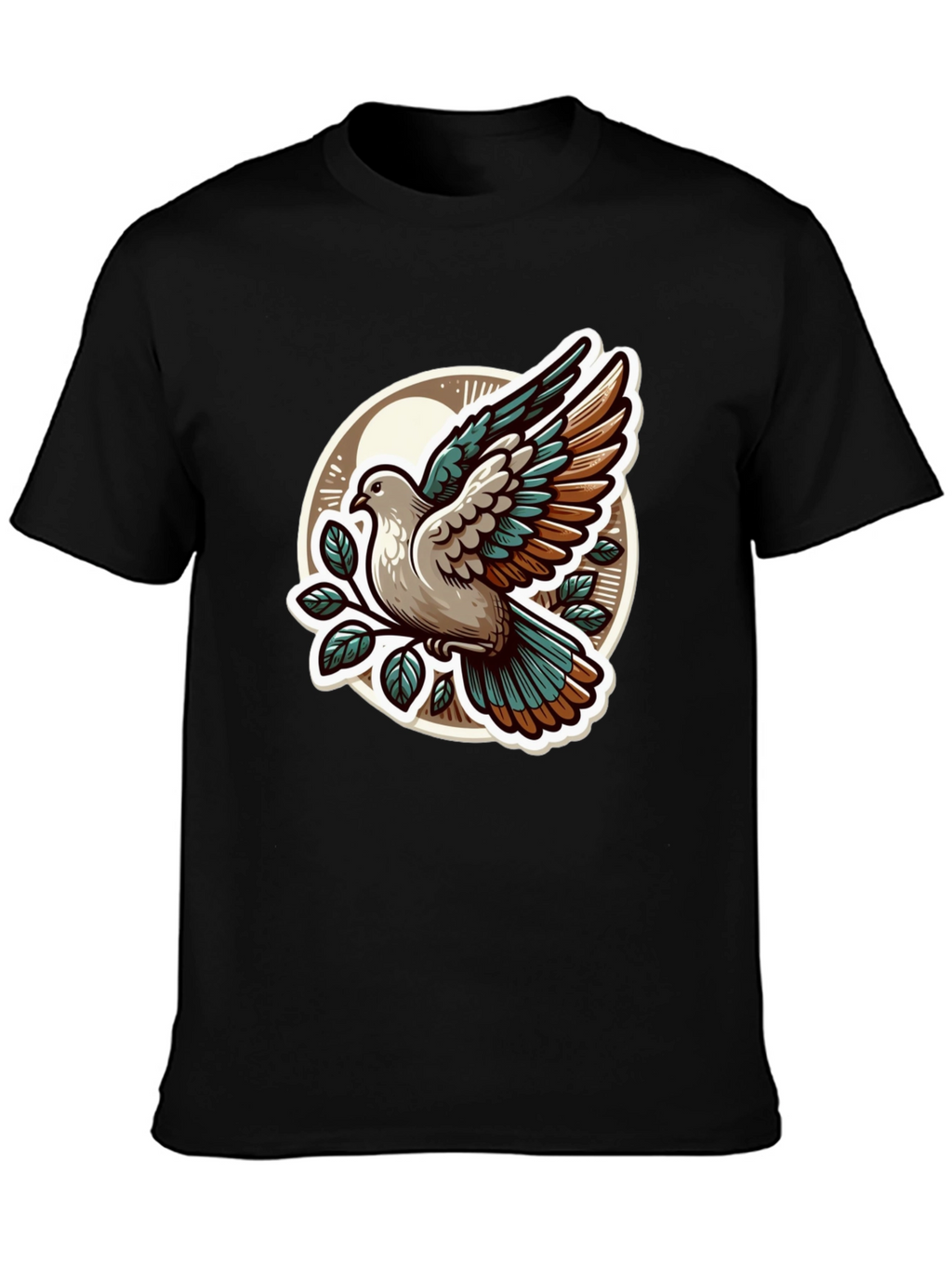 Dove Graphic T-Shirt - Stylish Bird Design