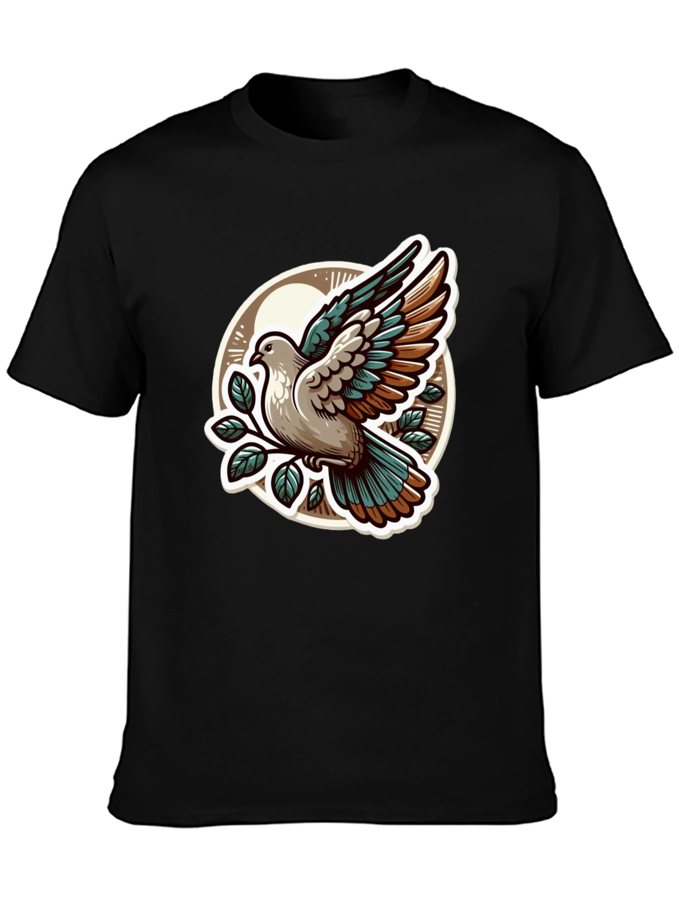 Dove Graphic T-Shirt - Stylish Bird Design