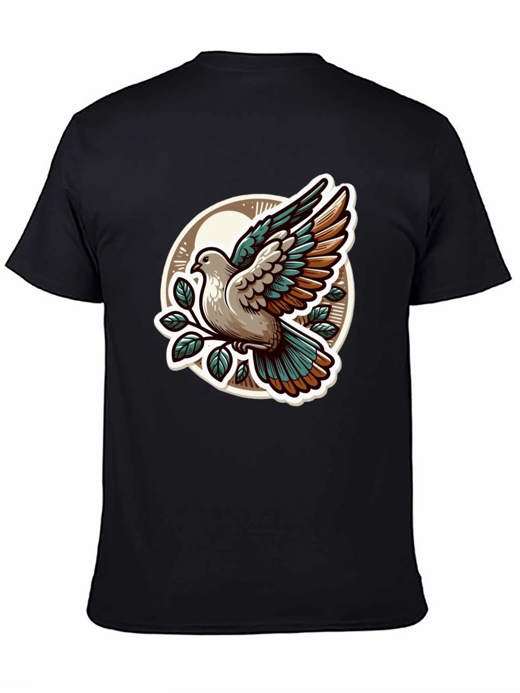 Dove Graphic T-Shirt - Stylish Bird Design
