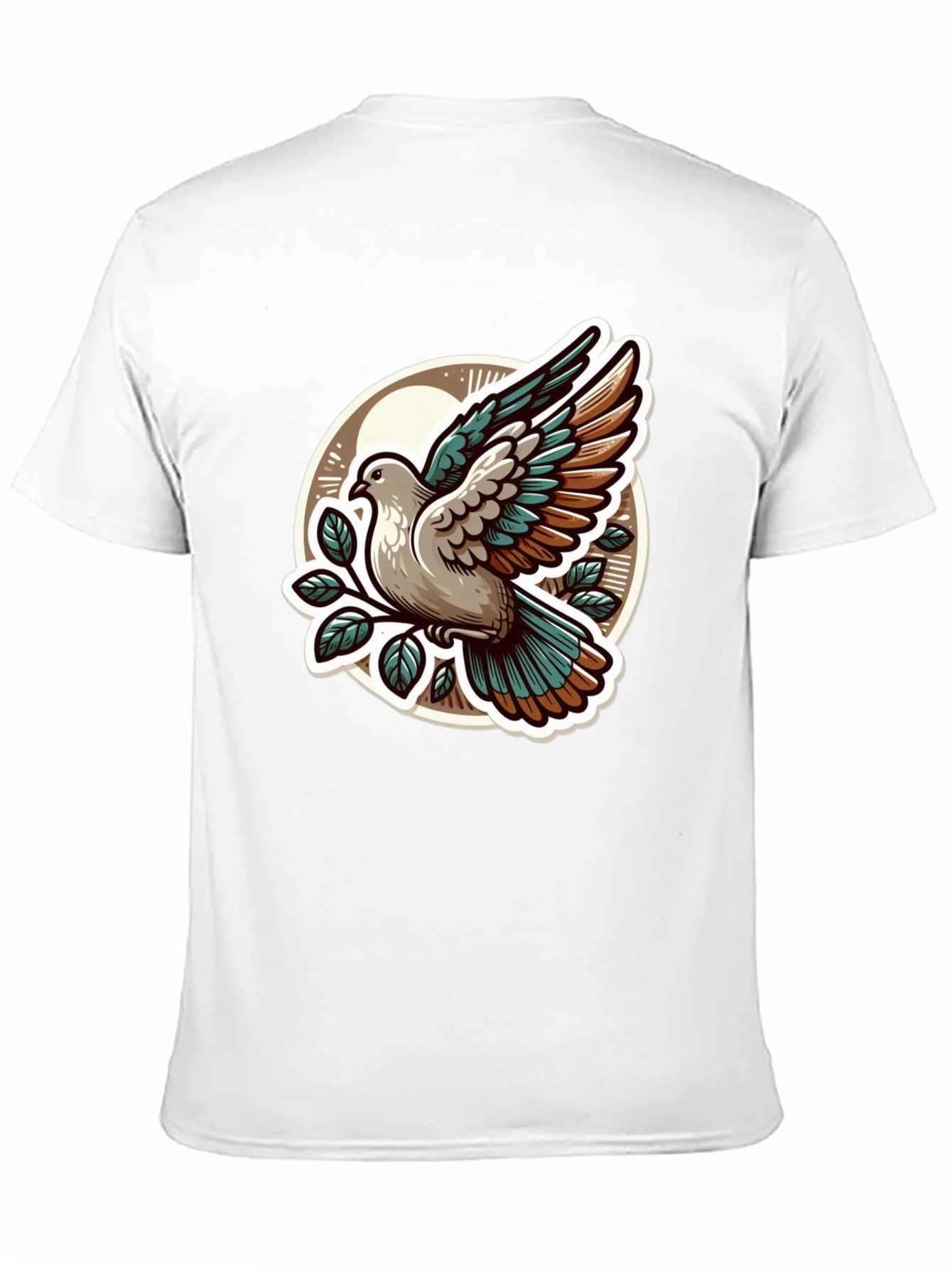 Dove Graphic T-Shirt - Stylish Bird Design