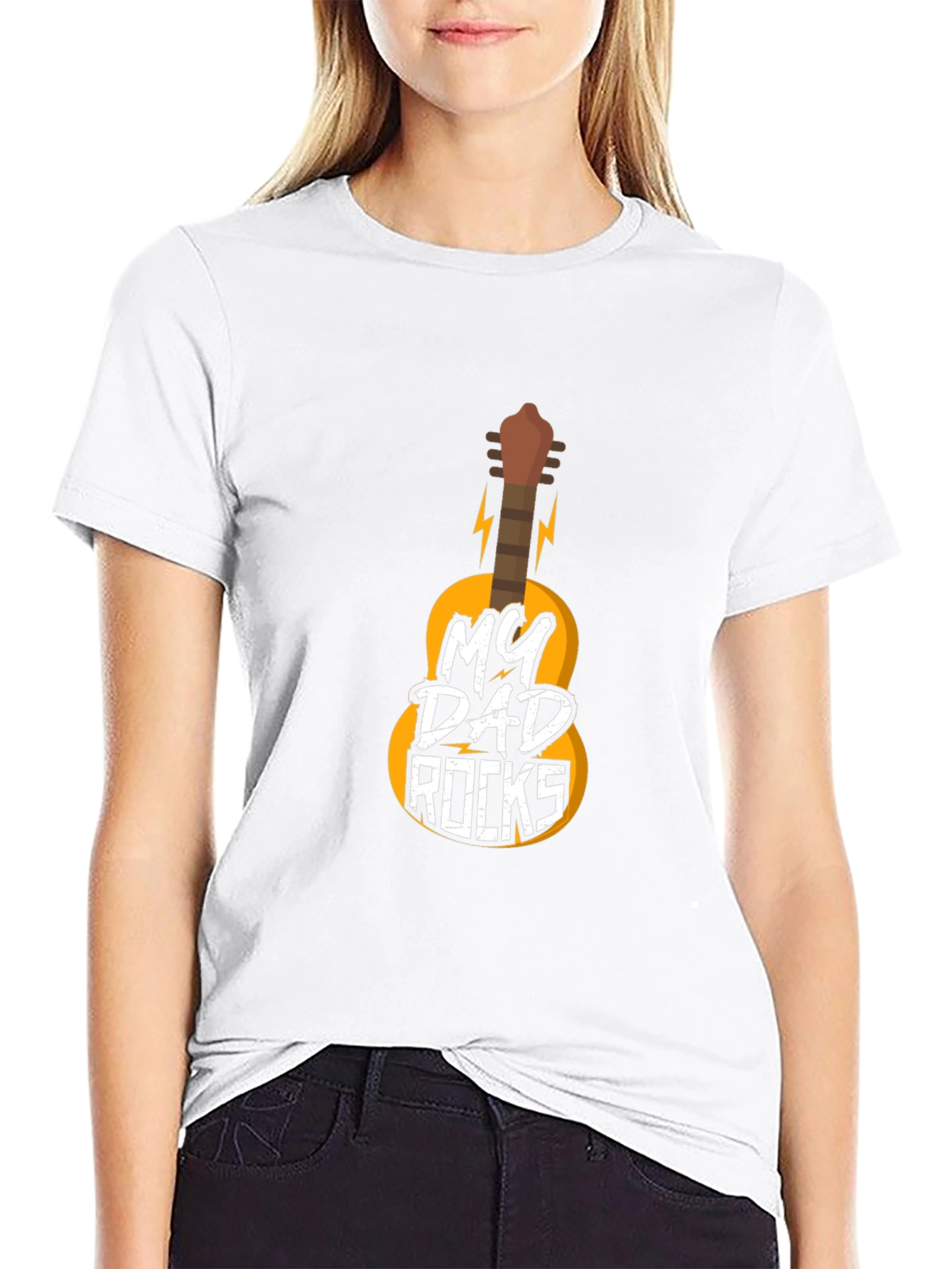 My Dad Rocks Guitar T-Shirt