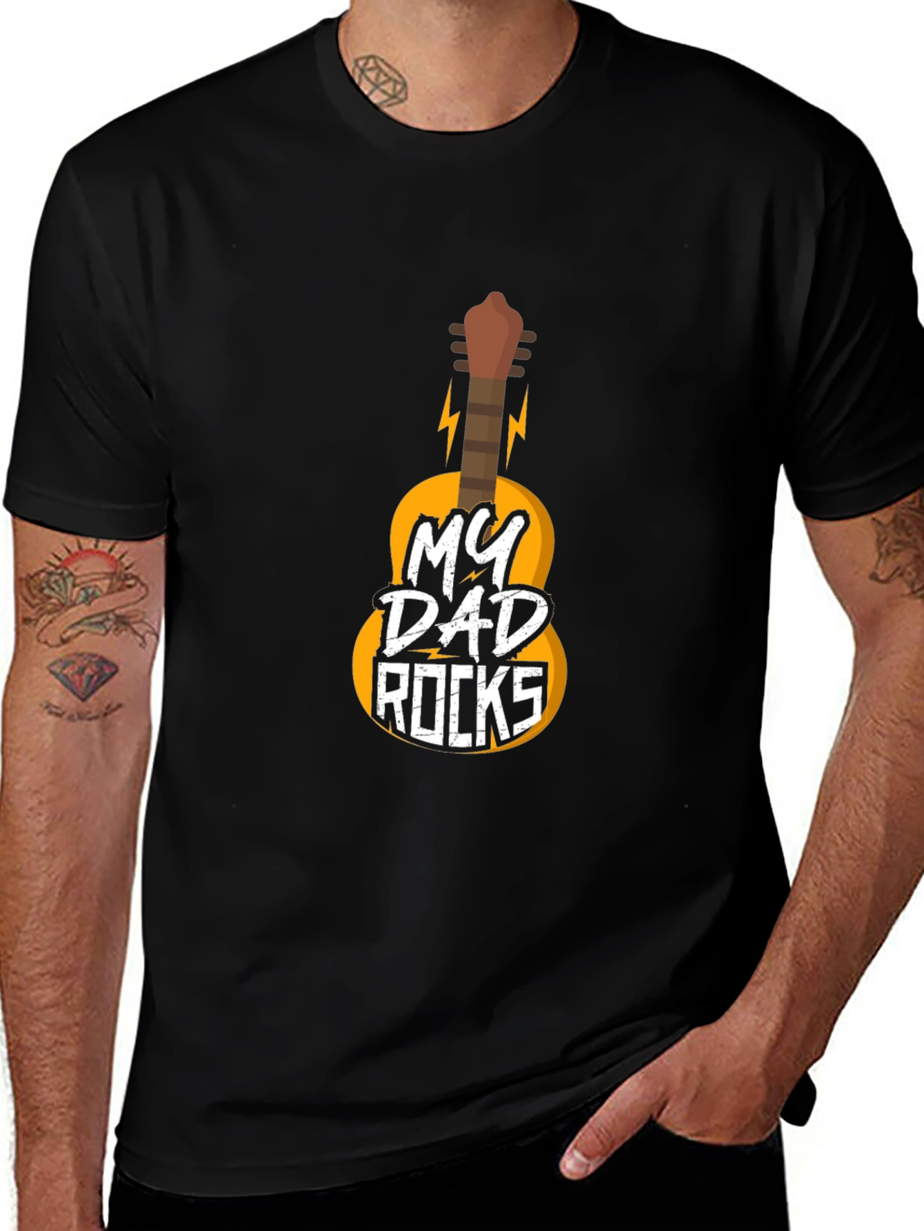 My Dad Rocks Guitar T-Shirt