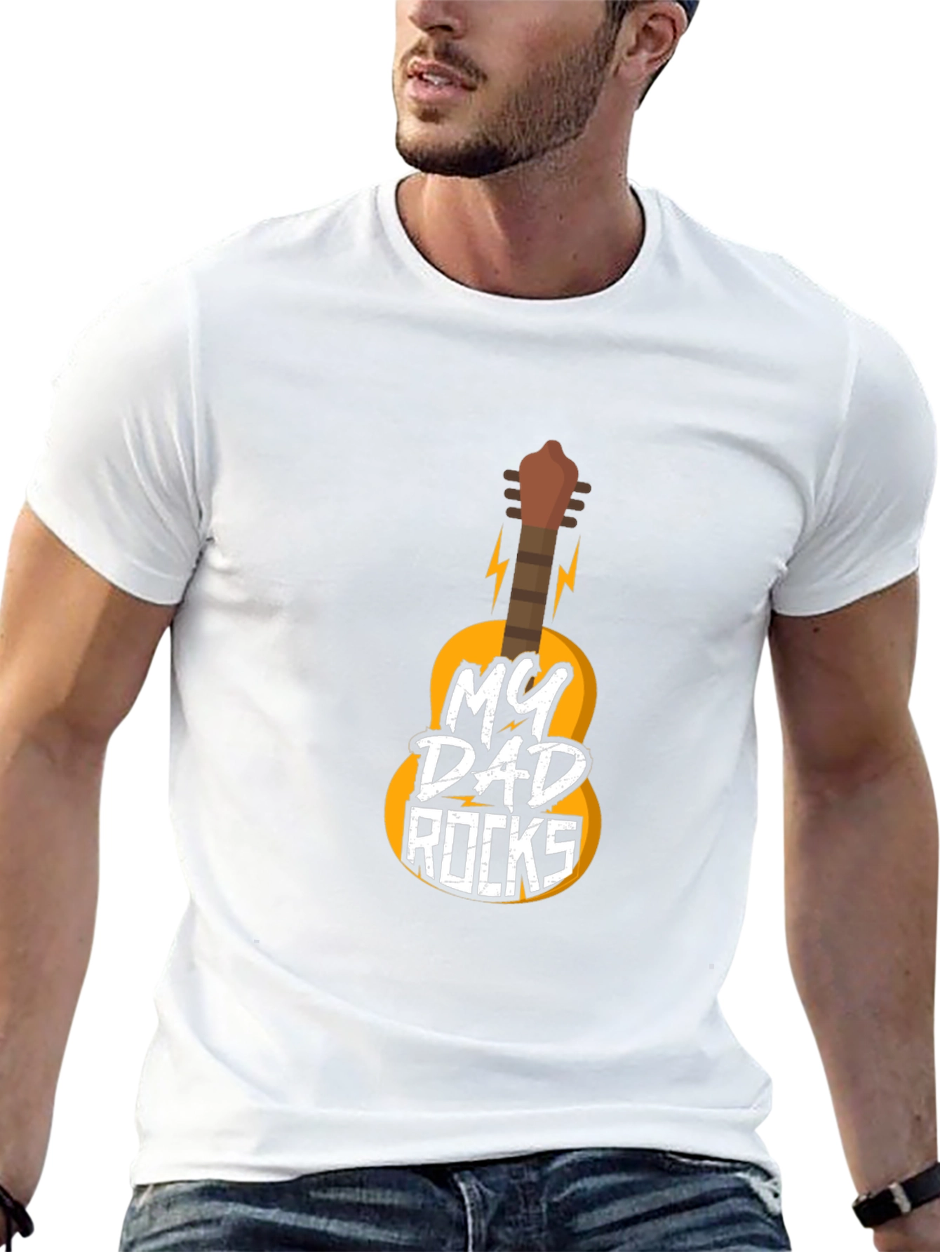 My Dad Rocks Guitar T-Shirt