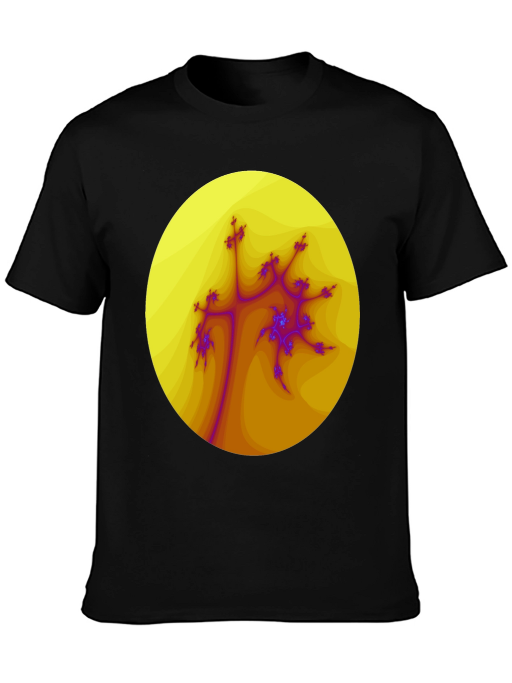 Fractal Art Graphic Tee - Abstract Design