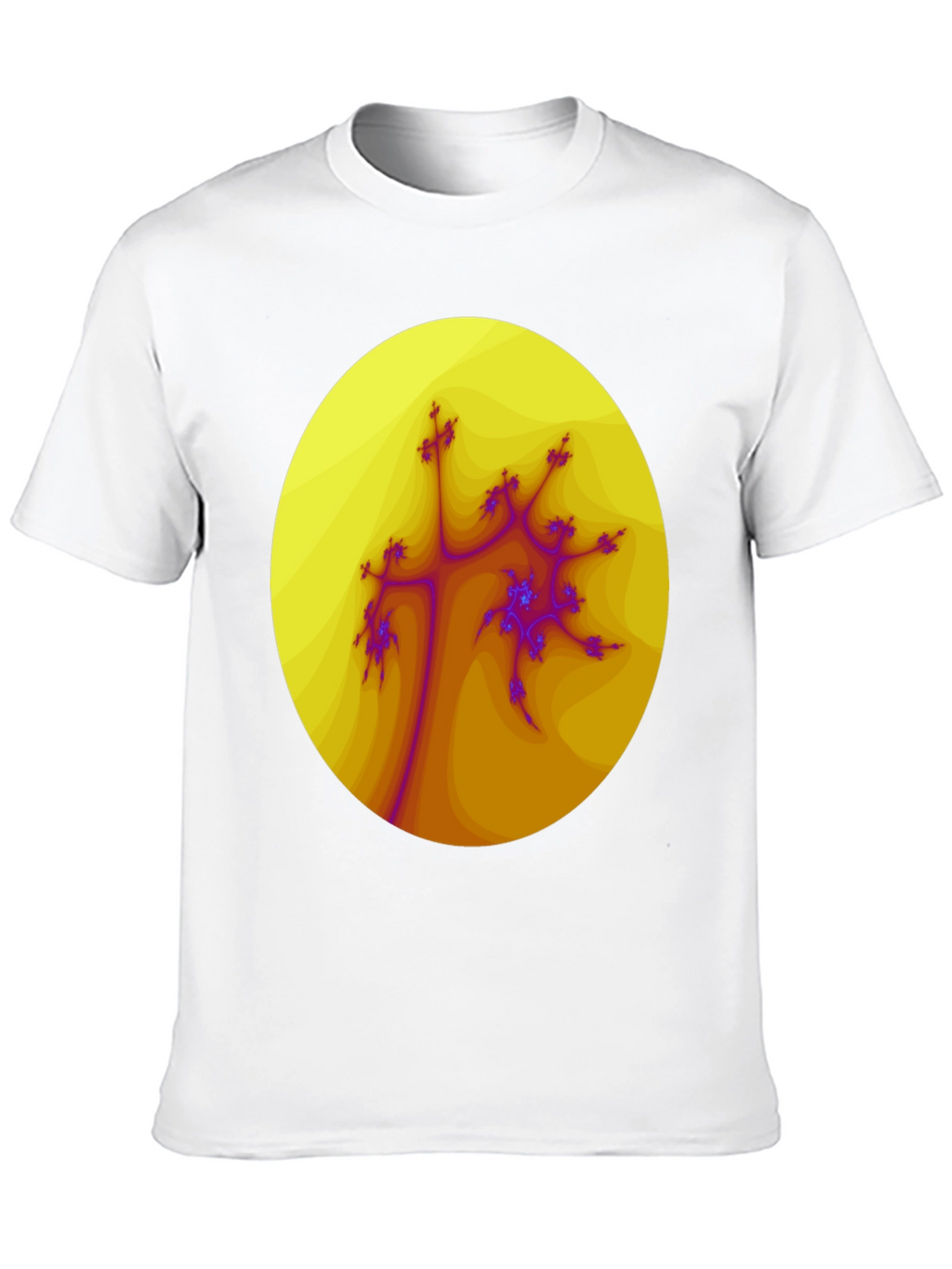 Fractal Art Graphic Tee - Abstract Design