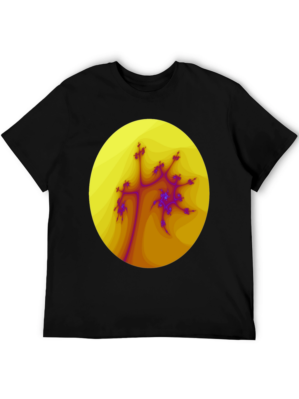 Fractal Art Graphic Tee - Abstract Design