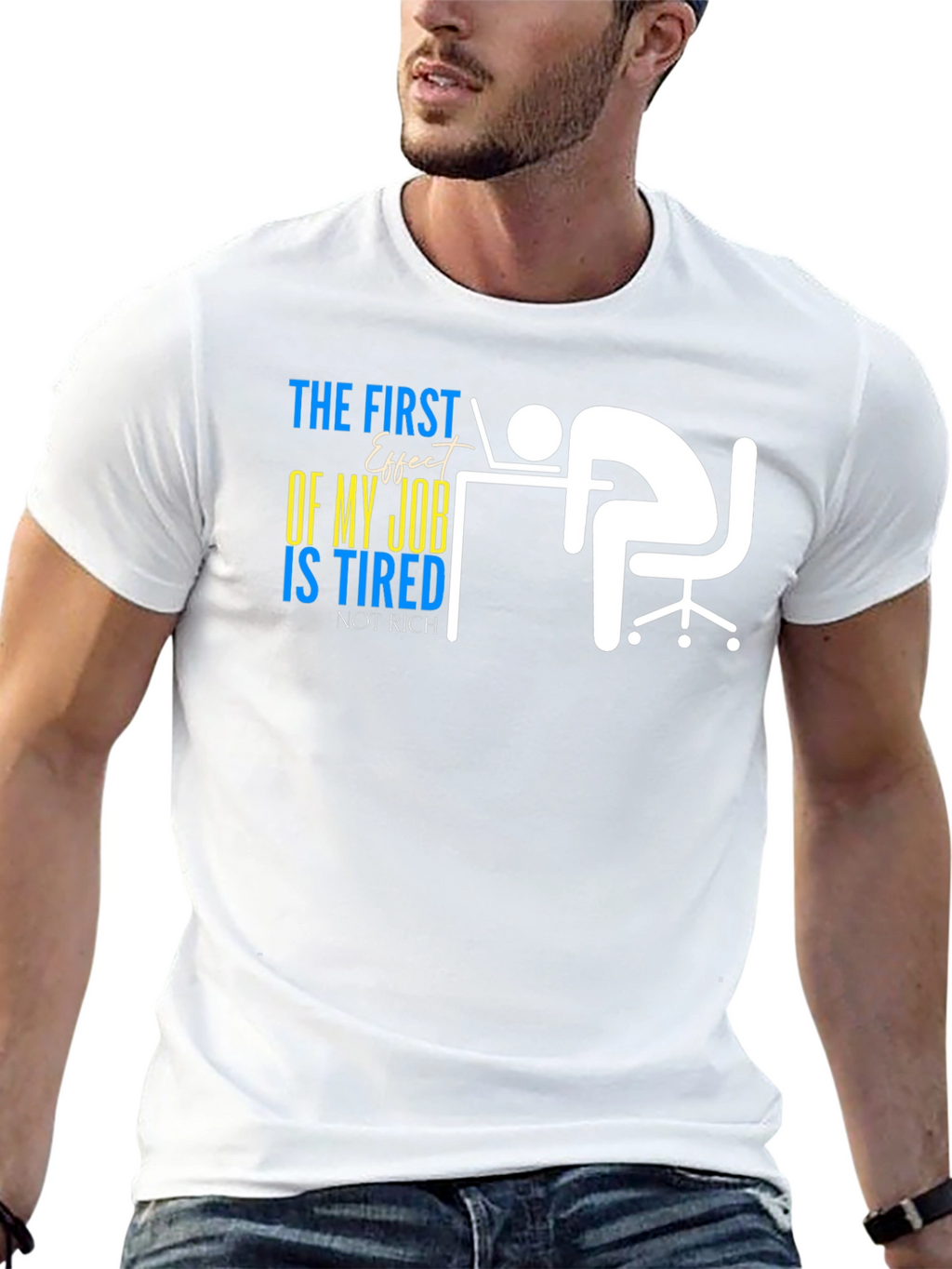Tired of My Job Black T-Shirt