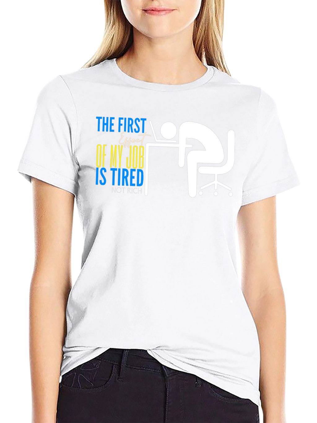 Tired of My Job Black T-Shirt
