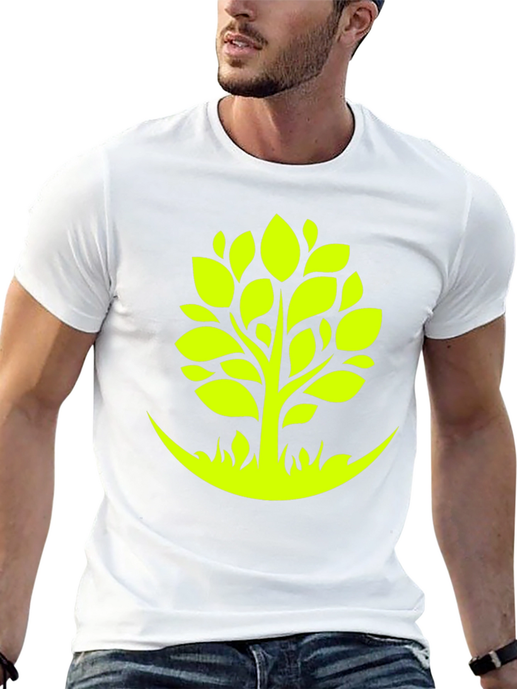 Green Tree Graphic Tee - Nature Inspired Style