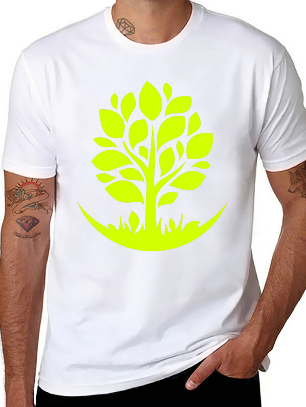 Green Tree Graphic Tee - Nature Inspired Style