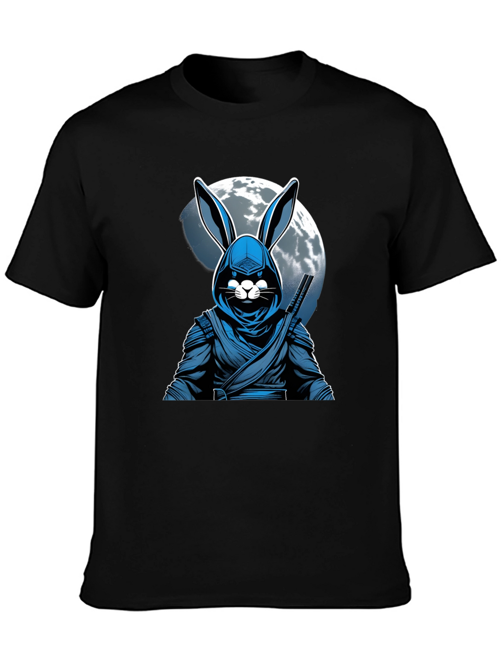 Ninja Rabbit Moon T-Shirt - Unique Graphic Tee