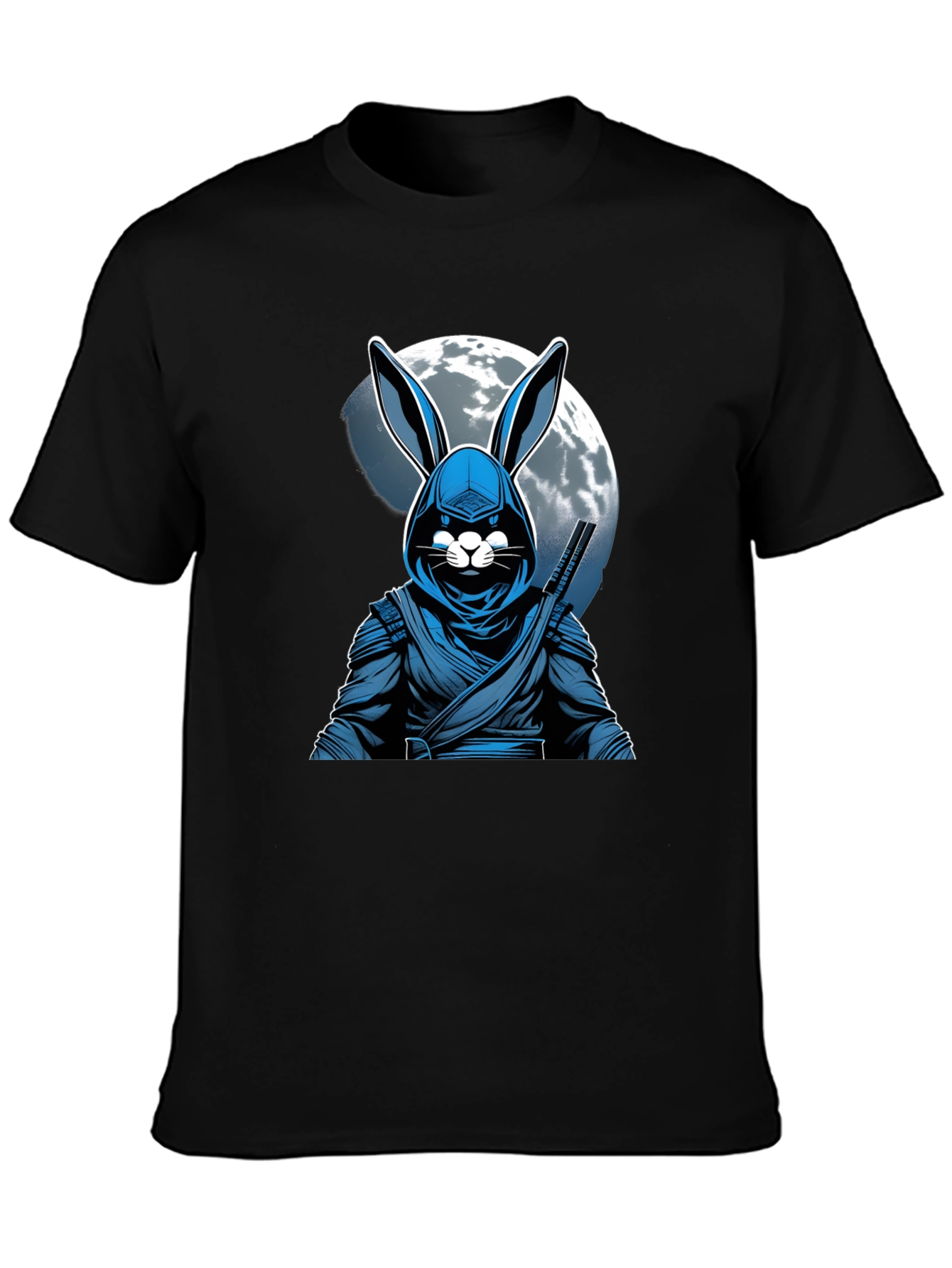 Ninja Rabbit Moon T-Shirt - Unique Graphic Tee