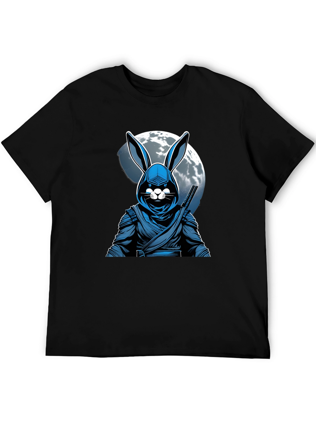 Ninja Rabbit Moon T-Shirt - Unique Graphic Tee