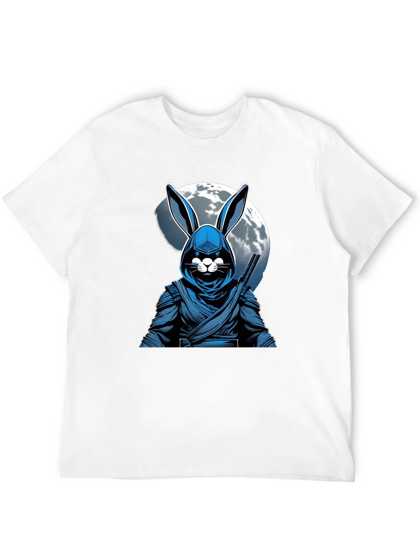 Ninja Rabbit Moon T-Shirt - Unique Graphic Tee