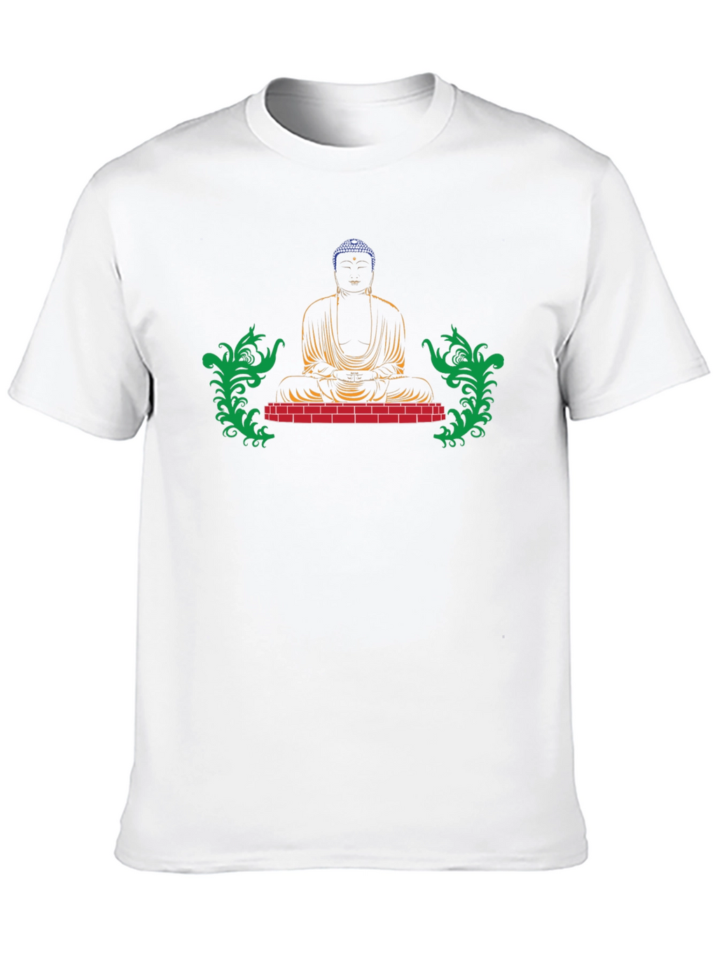 Buddha Graphic Print Black Tee