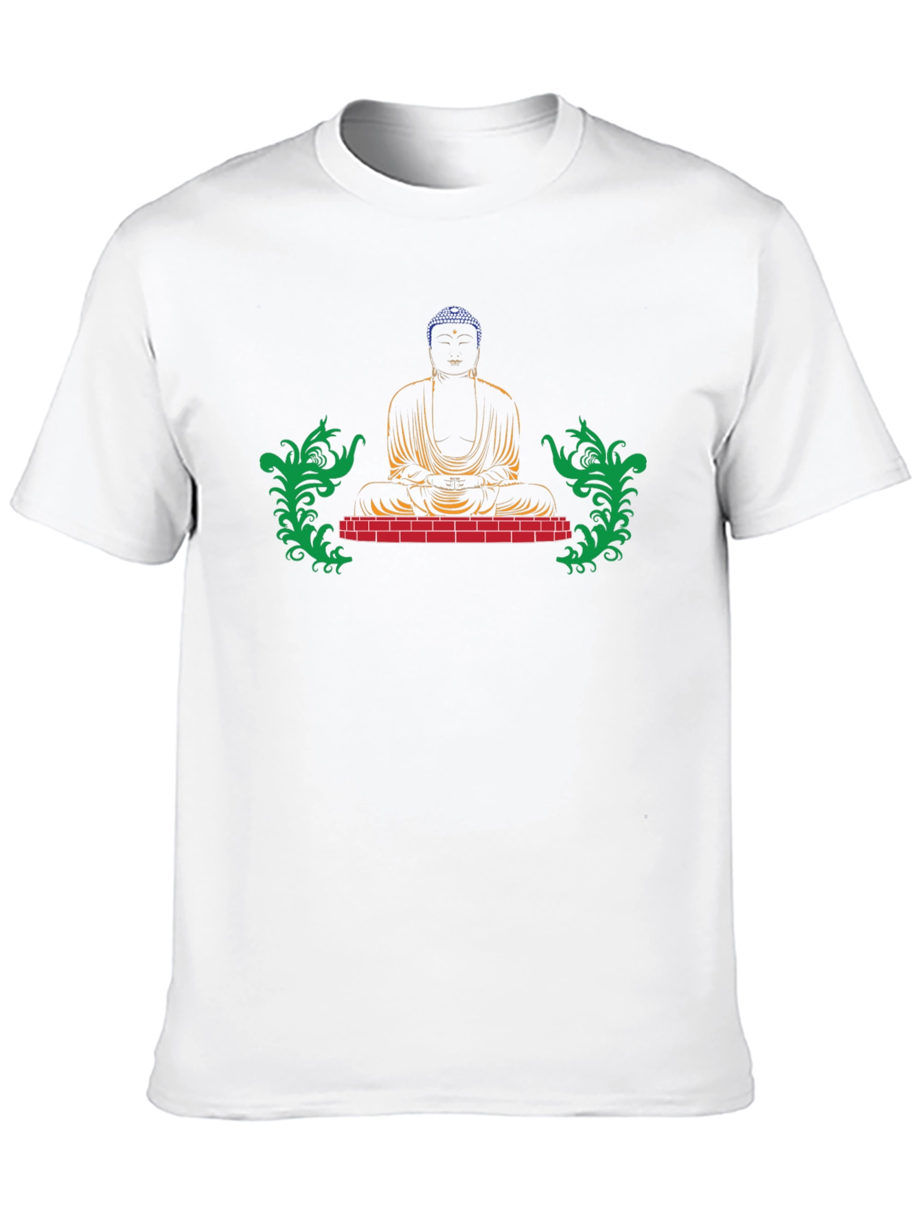 Buddha Graphic Print Black Tee