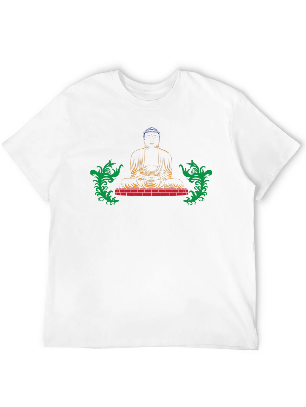 Buddha Graphic Print Black Tee