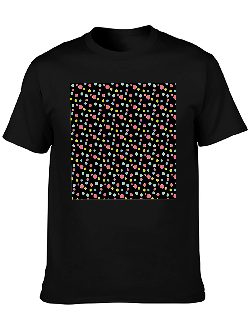 Polka Dot Black T-Shirt
