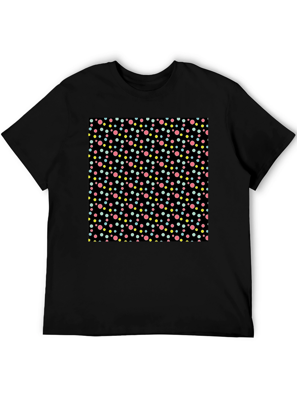Polka Dot Black T-Shirt