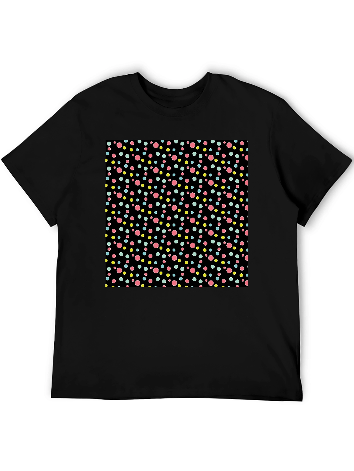 Polka Dot Black T-Shirt