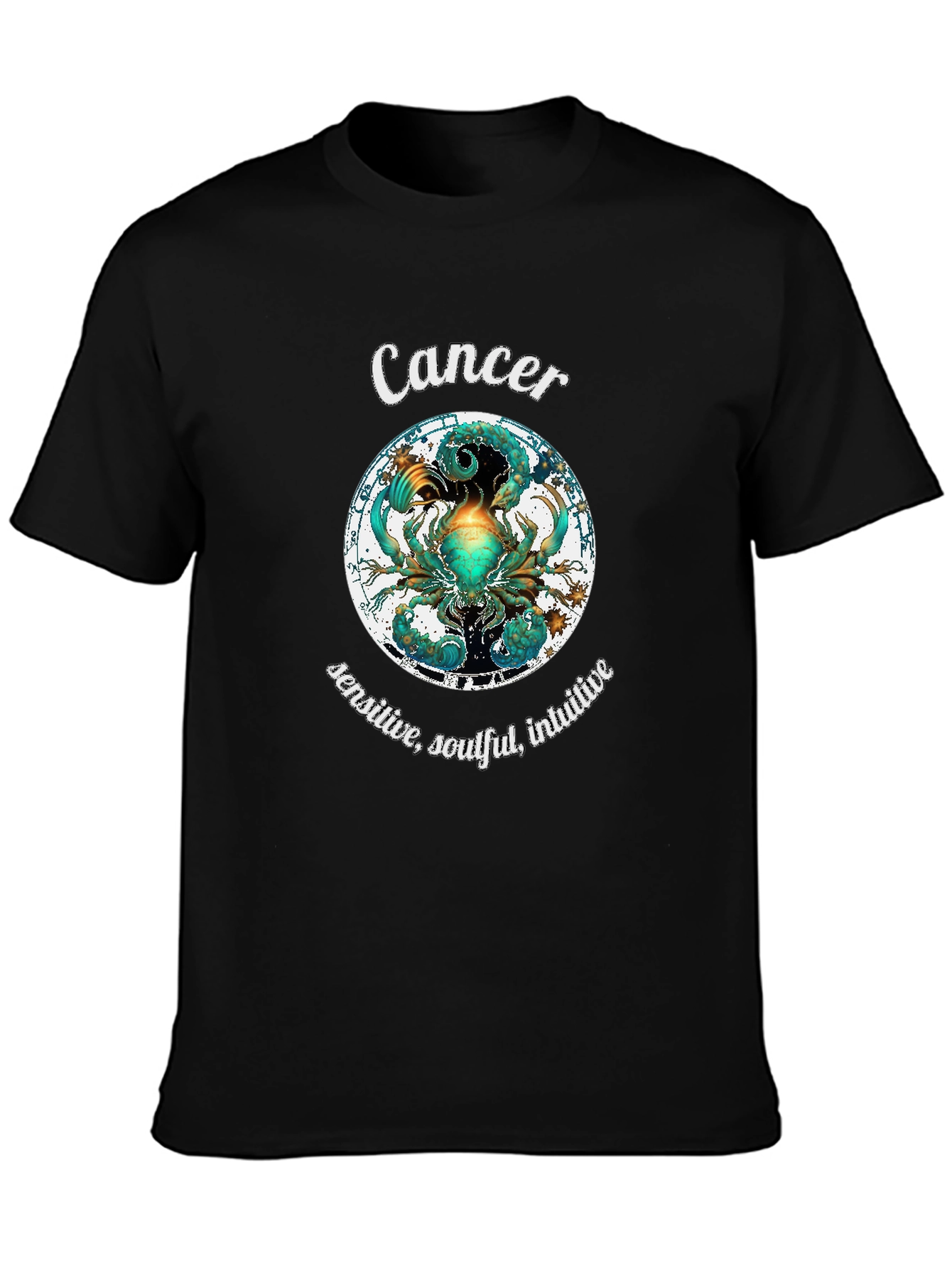 Cancer Zodiac Graphic T-Shirt Astrology Horoscope Tee