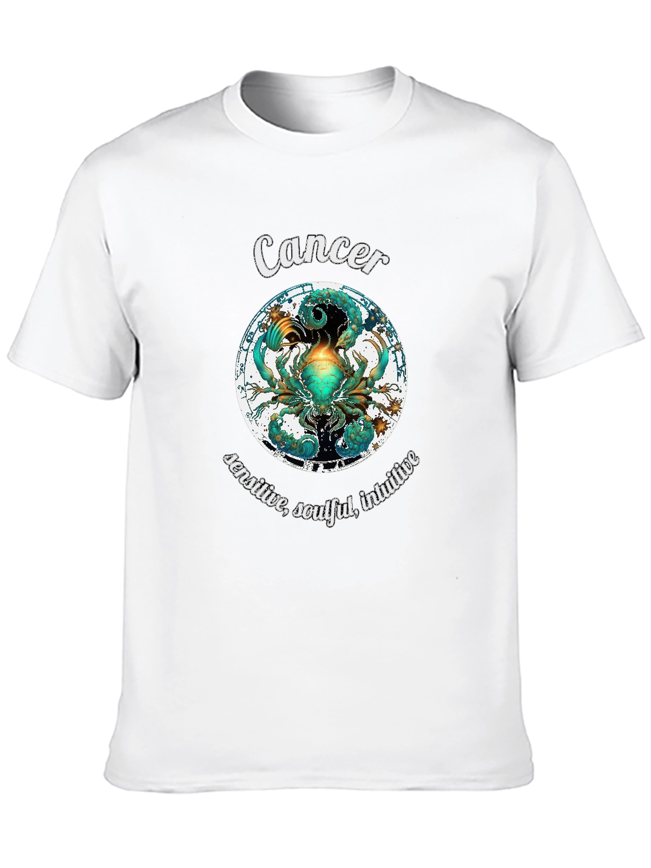 Cancer Zodiac Graphic T-Shirt Astrology Horoscope Tee