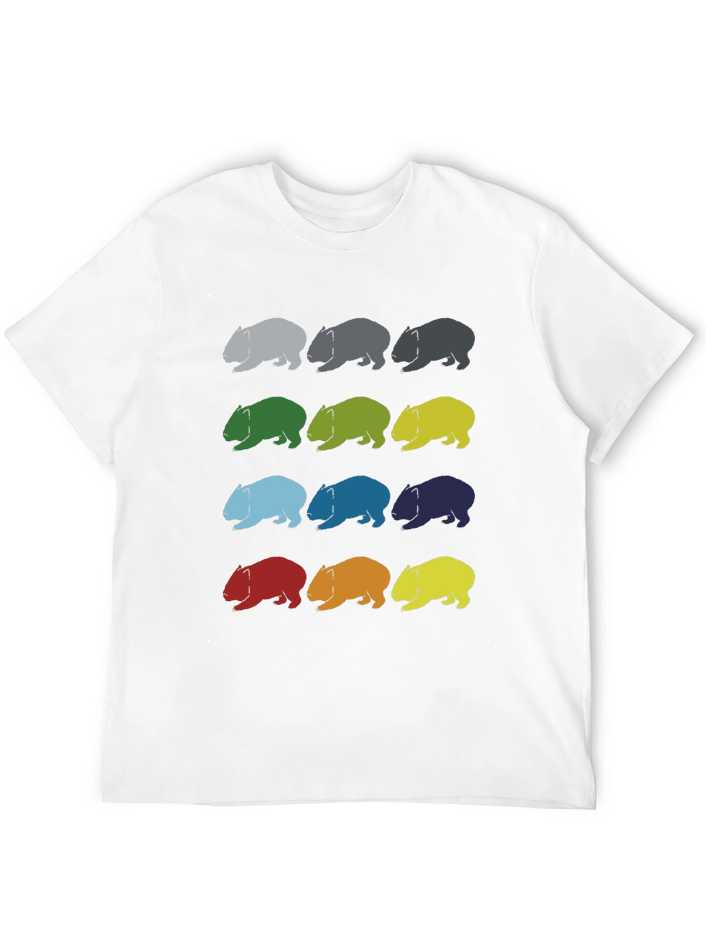 Wombat Pattern T-Shirt - Soft Cotton Graphic Tee