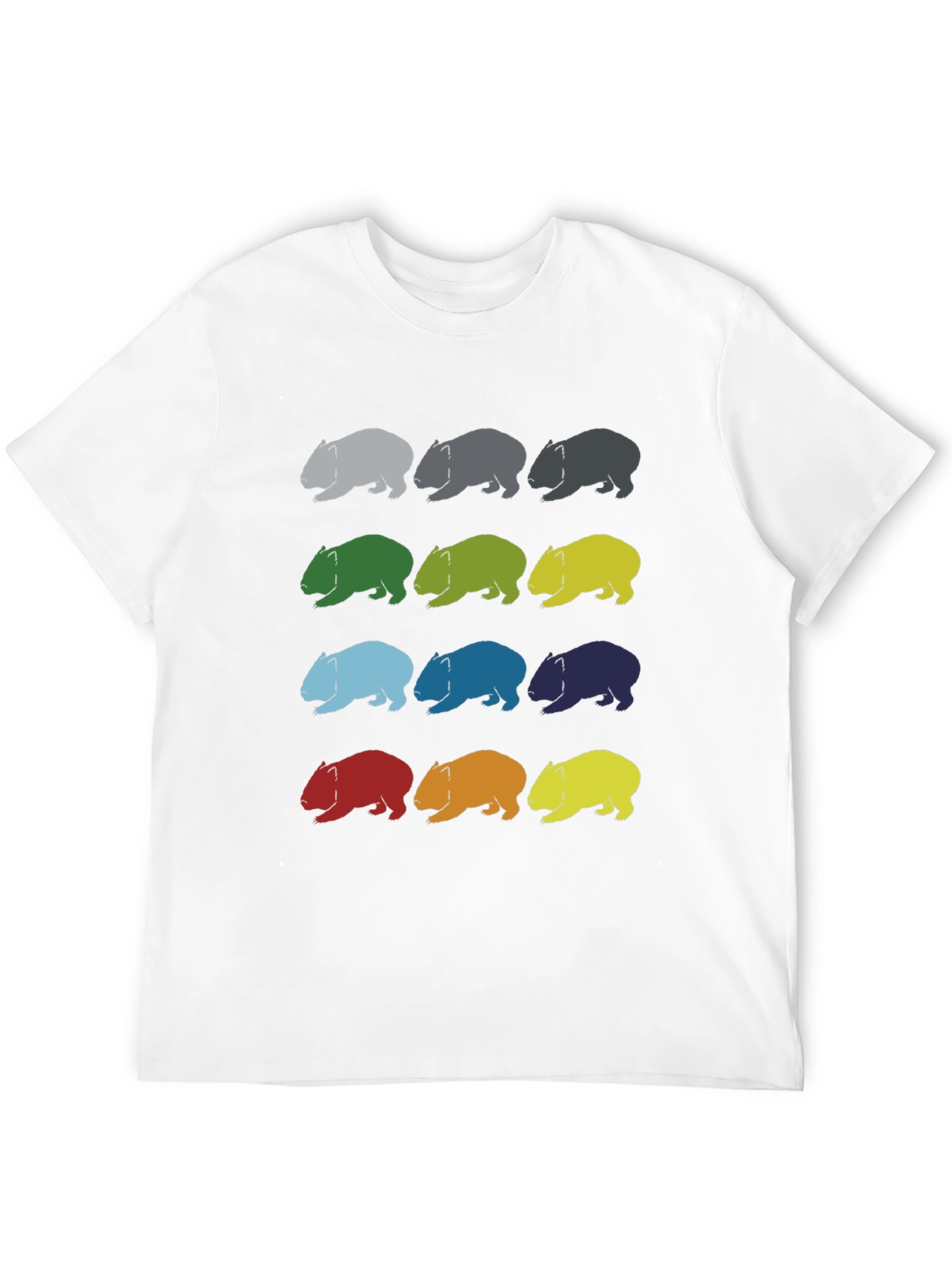 Wombat Pattern T-Shirt - Soft Cotton Graphic Tee