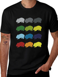 Wombat Pattern T-Shirt - Soft Cotton Graphic Tee