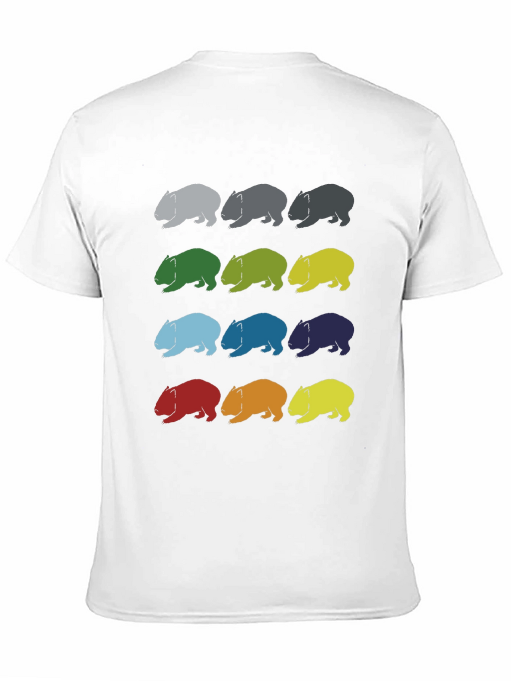 Wombat Pattern T-Shirt - Soft Cotton Graphic Tee