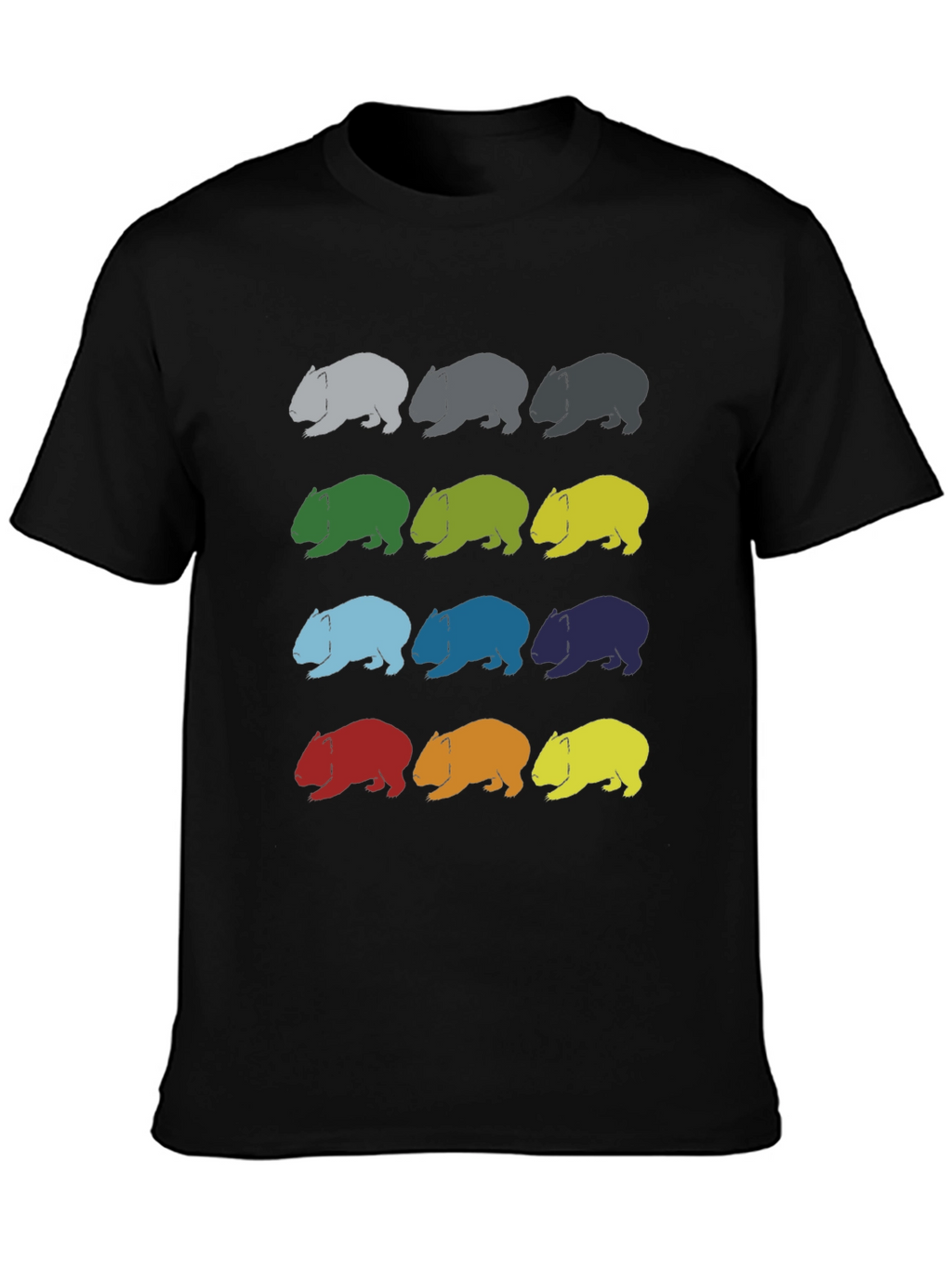 Wombat Pattern T-Shirt - Soft Cotton Graphic Tee