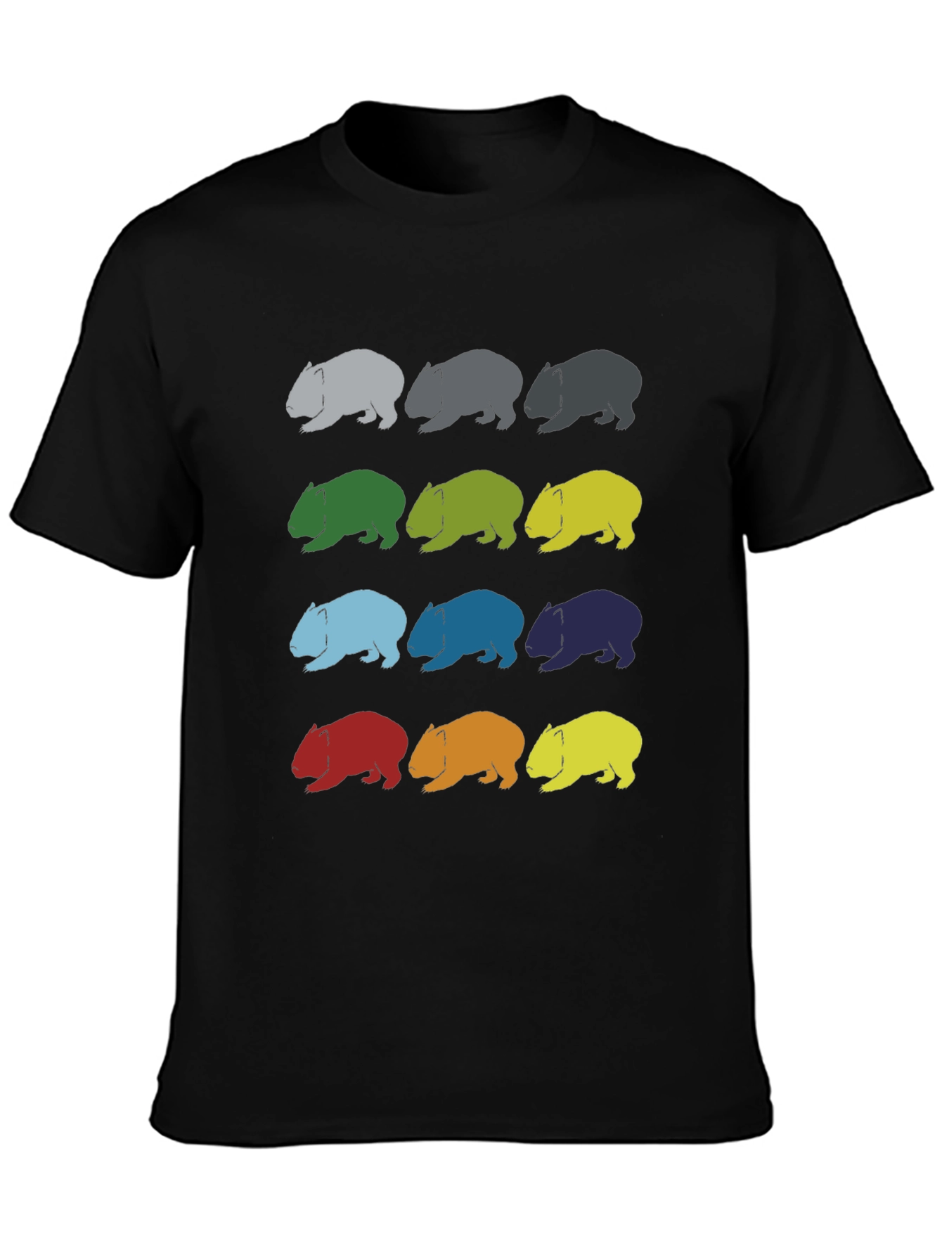 Wombat Pattern T-Shirt - Soft Cotton Graphic Tee