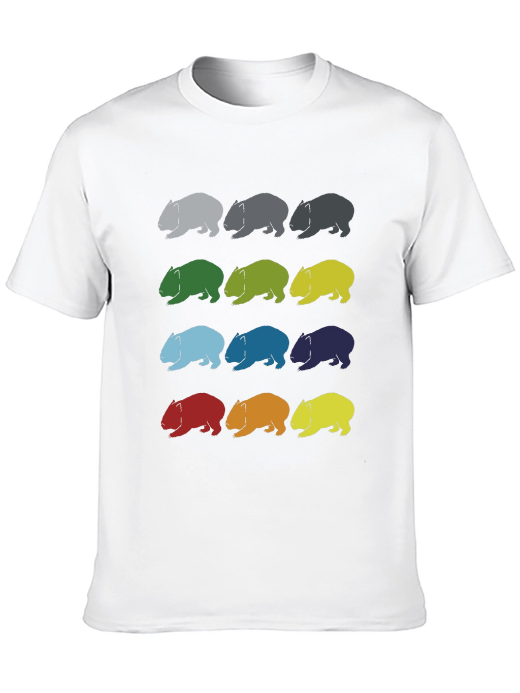 Wombat Pattern T-Shirt - Soft Cotton Graphic Tee