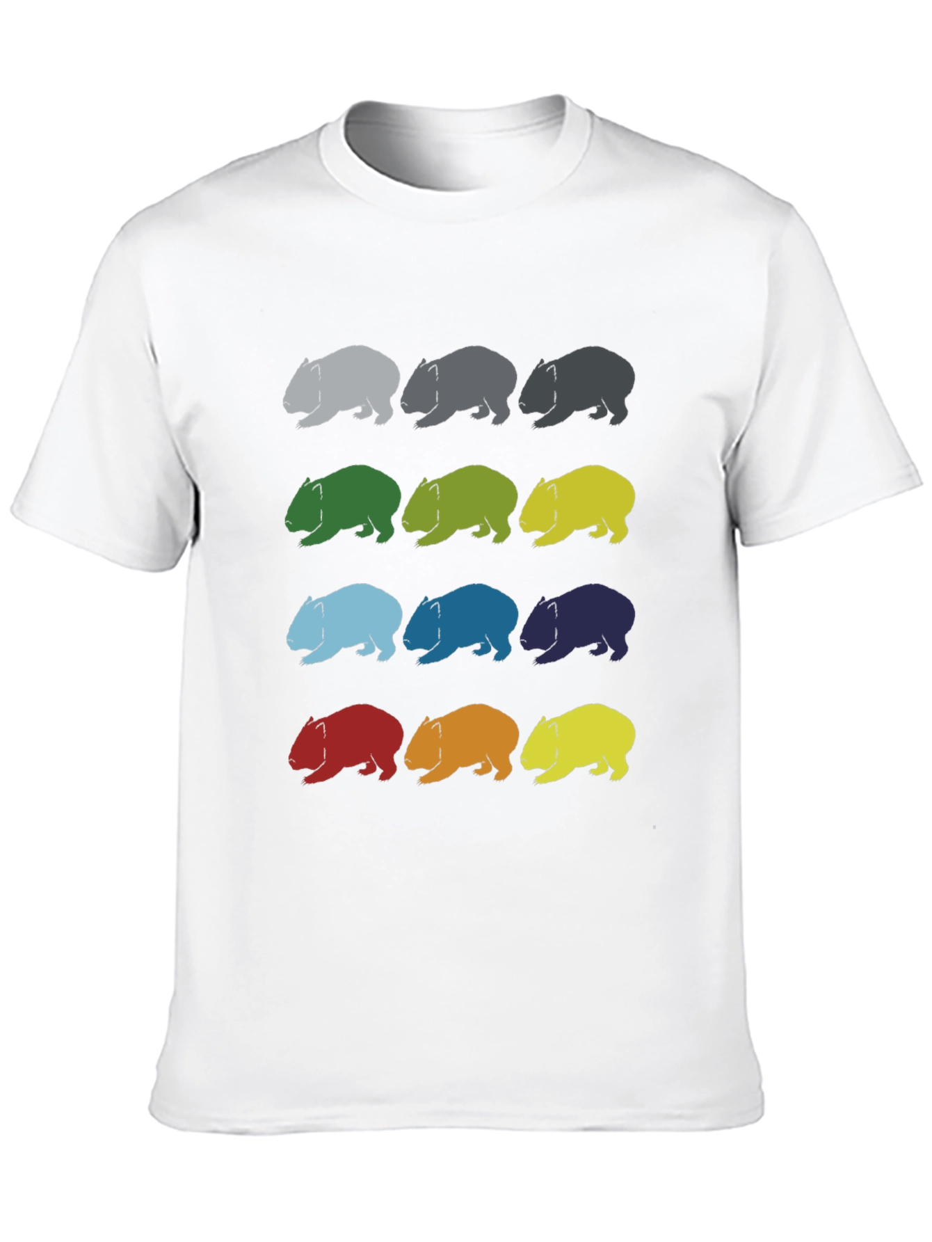 Wombat Pattern T-Shirt - Soft Cotton Graphic Tee