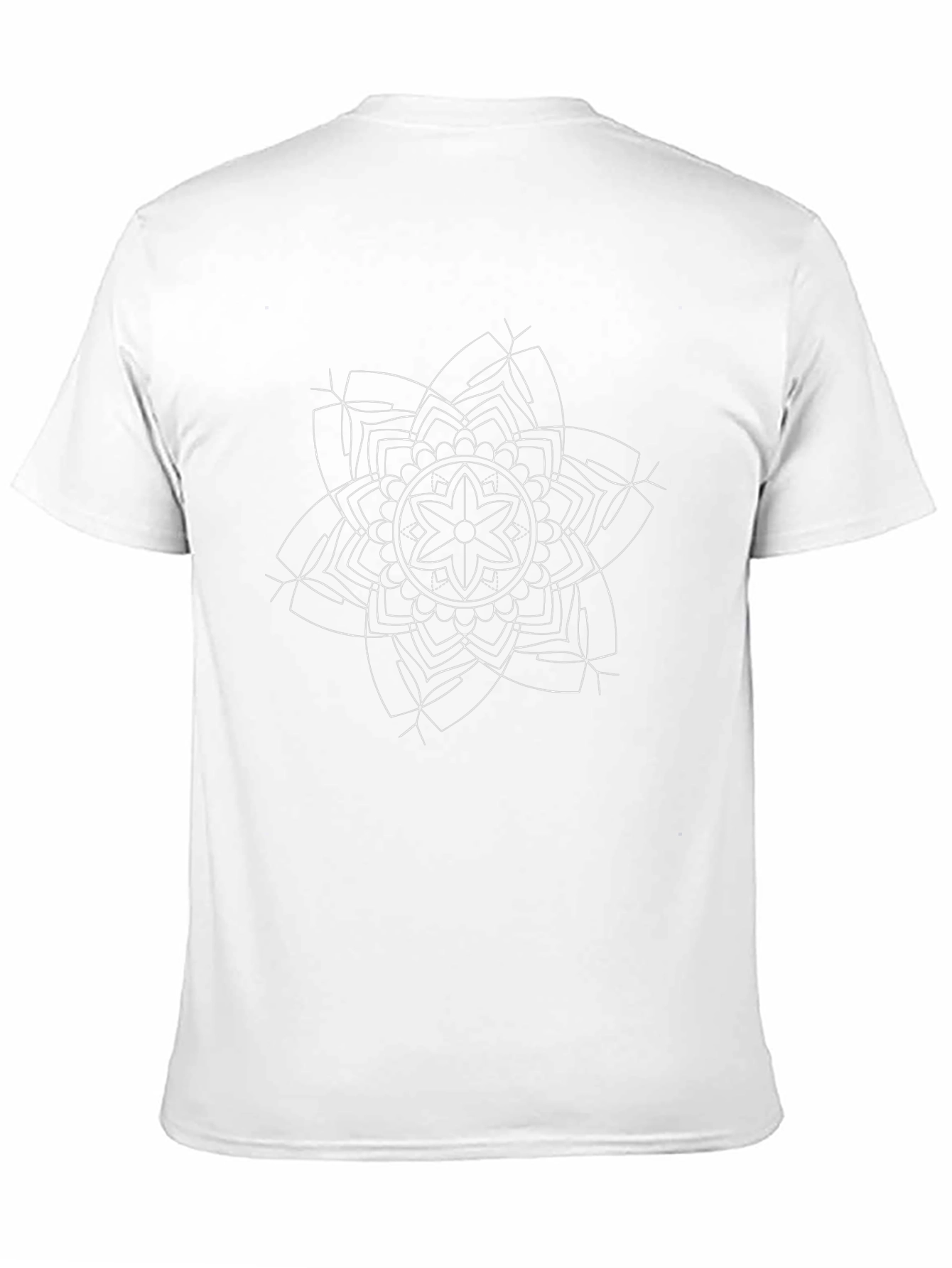 Geometric Mandala Graphic Tee - Modern Casual Style