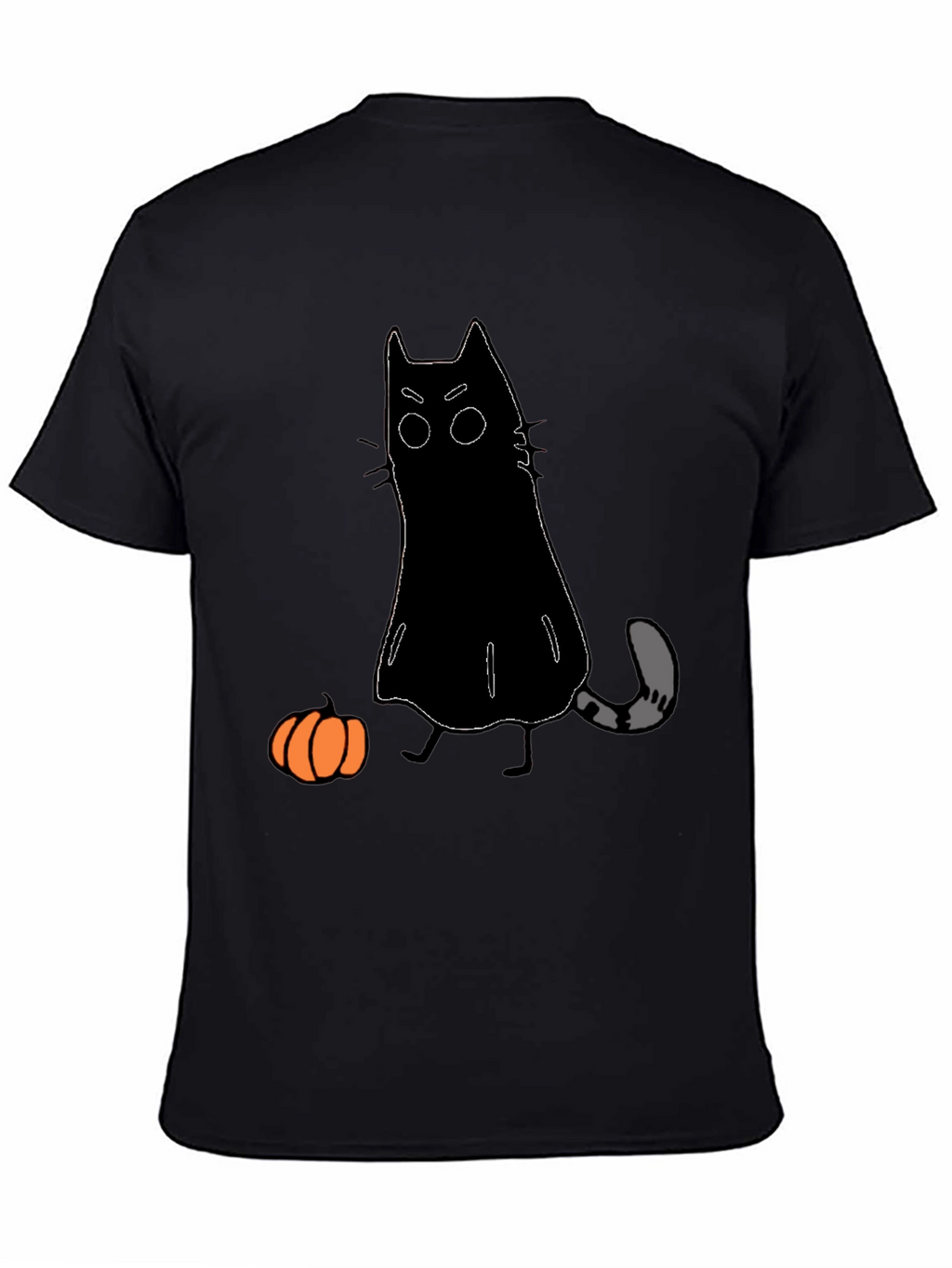 Halloween Cat Ghost T-Shirt - Spooky Season