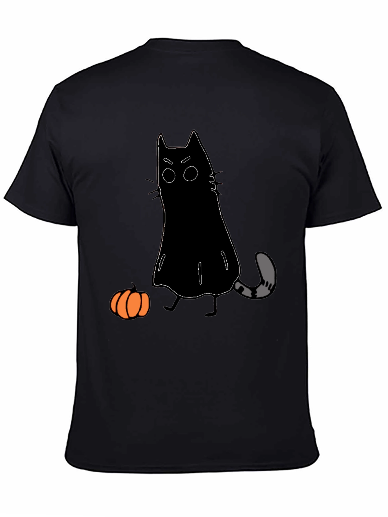 Halloween Cat Ghost T-Shirt - Spooky Season