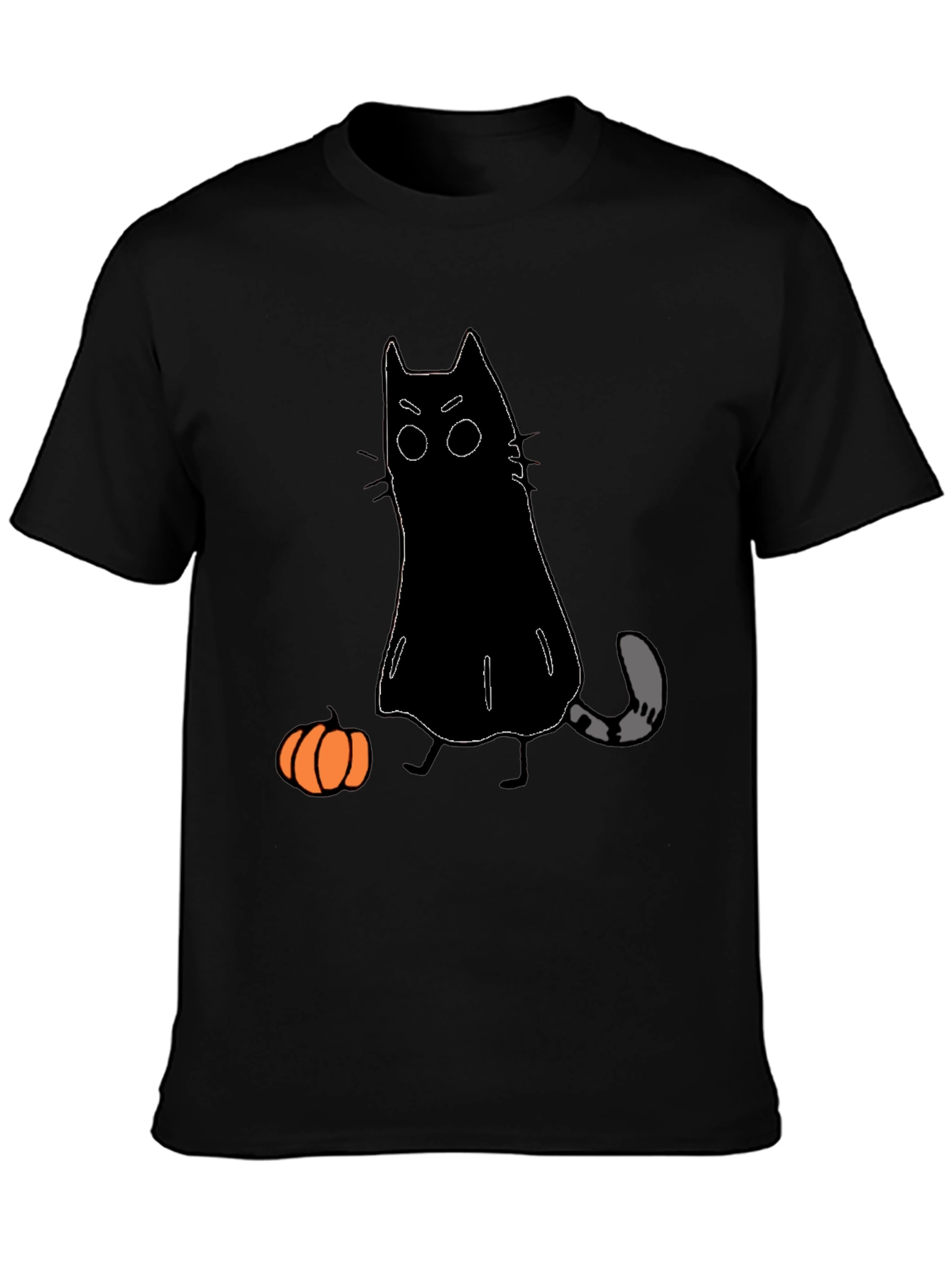 Halloween Cat Ghost T-Shirt - Spooky Season