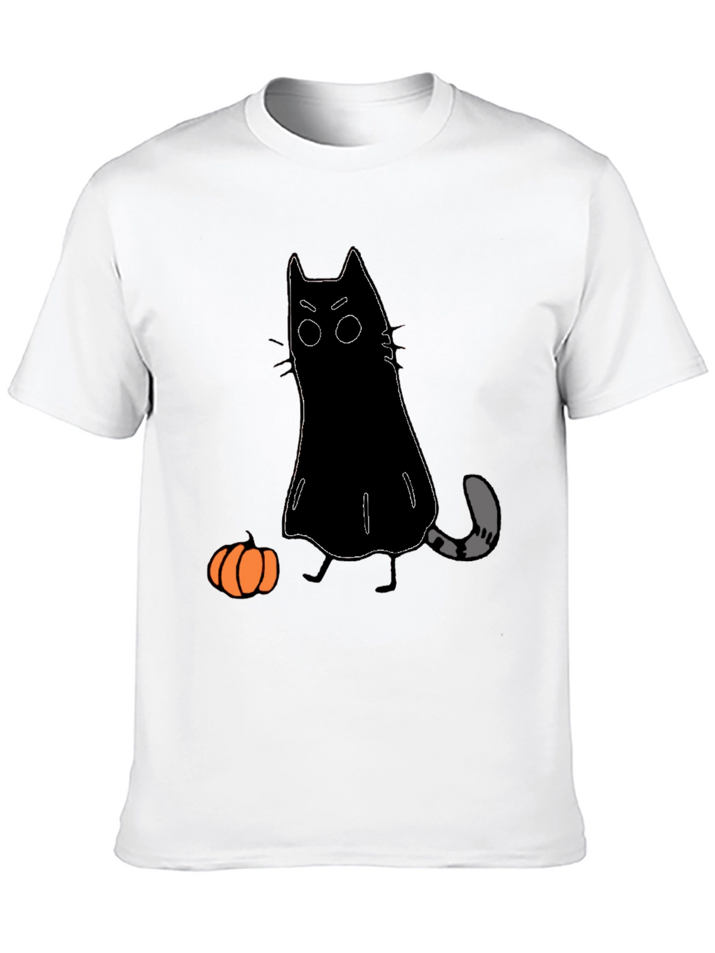 Halloween Cat Ghost T-Shirt - Spooky Season