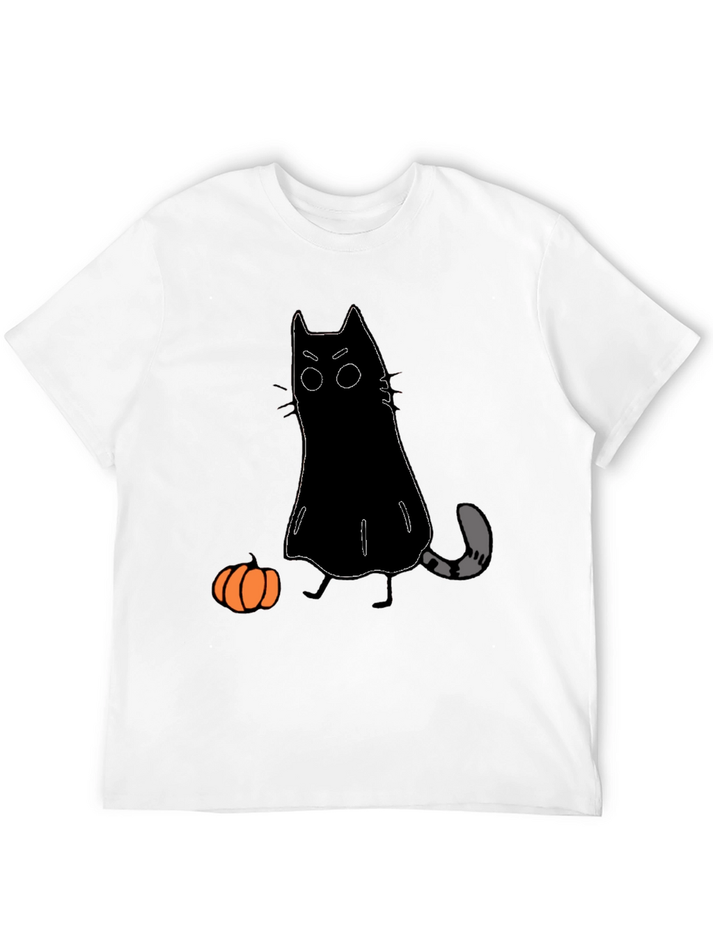 Halloween Cat Ghost T-Shirt - Spooky Season