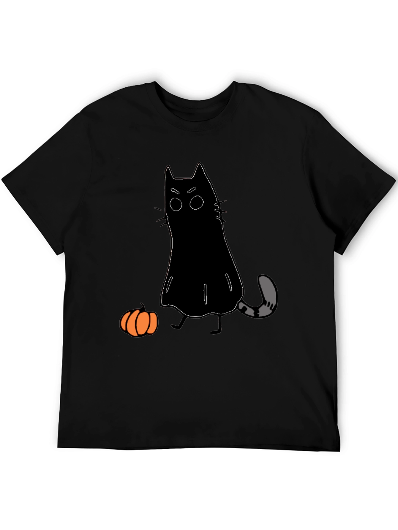 Halloween Cat Ghost T-Shirt - Spooky Season
