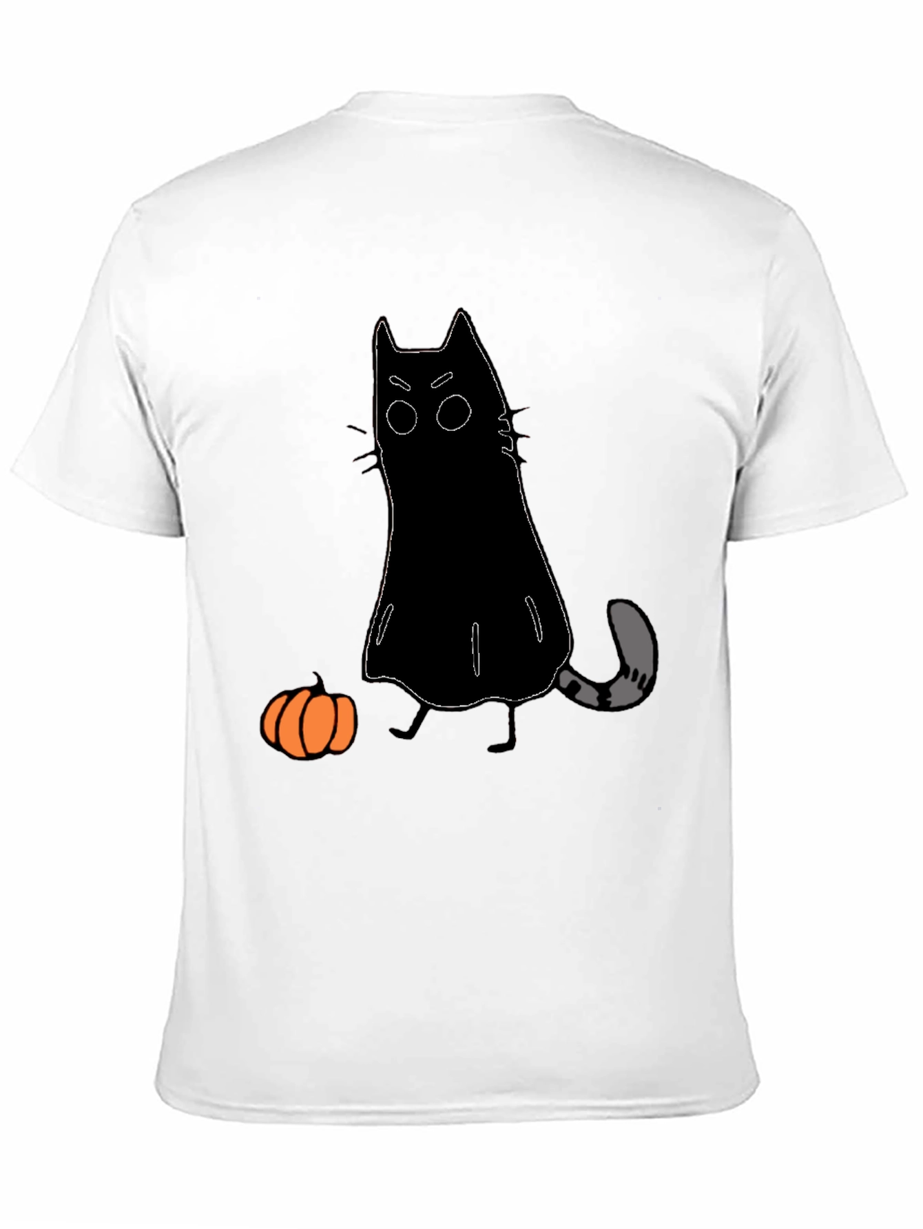 Halloween Cat Ghost T-Shirt - Spooky Season