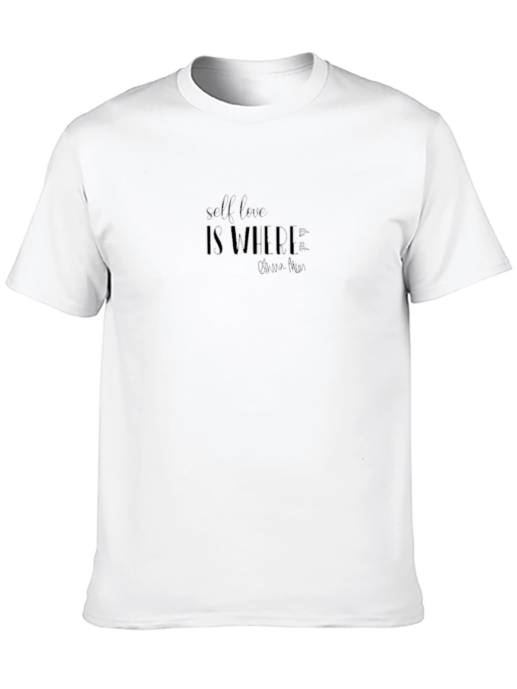 Self Love Graphic Tee - Black Casual Shirt