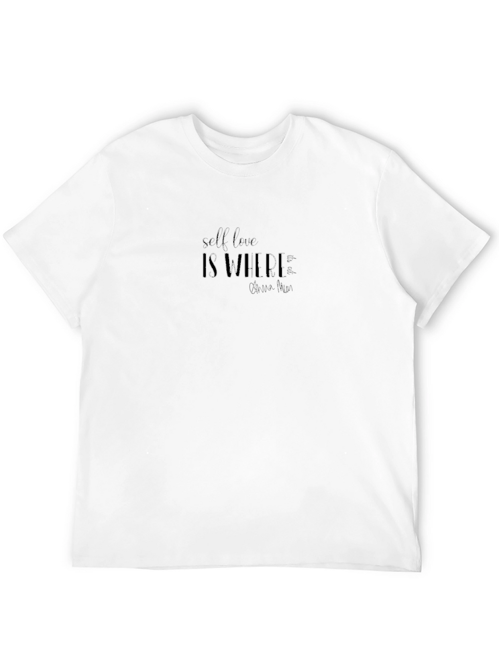 Self Love Graphic Tee - Black Casual Shirt