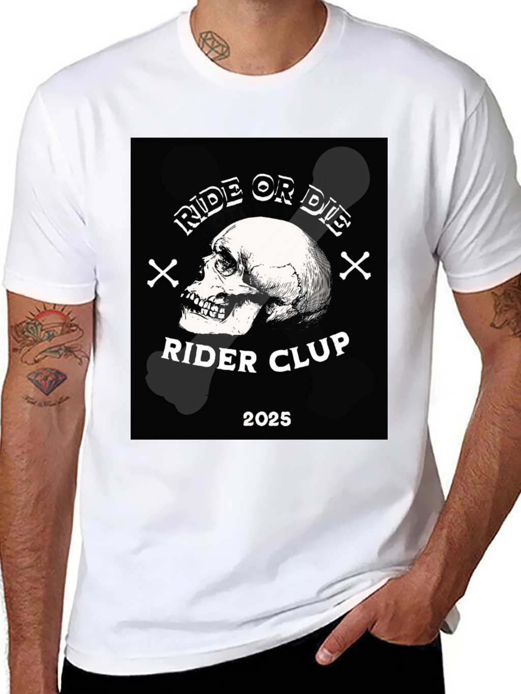 Ride or Die Skull Rider Club T-Shirt