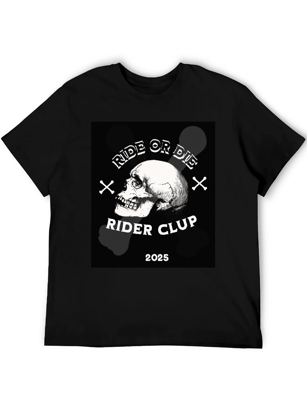 Ride or Die Skull Rider Club T-Shirt